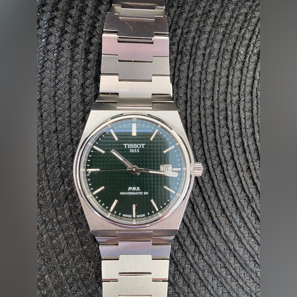 Tissot PRX powermatic 80. 40mm green dial Full Set add’l aftermarket rubber band - Picture 3 of 14